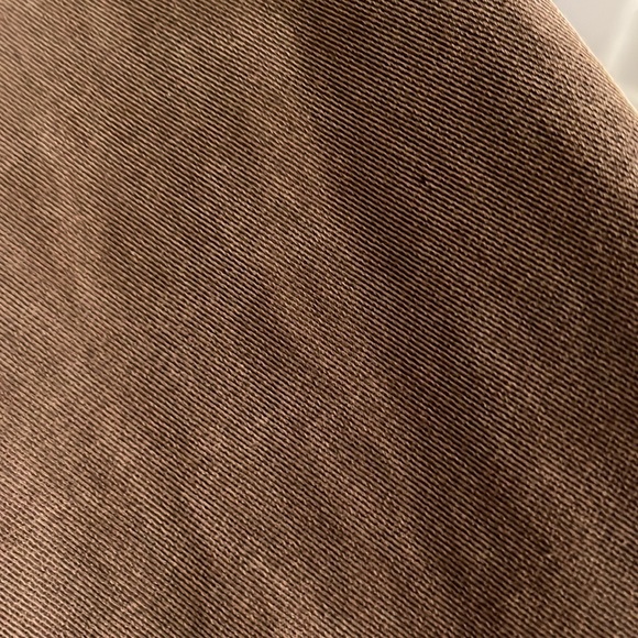 L.L. Bean Brown Button Down Long Sleeve Shirt Size Medium Petite - Picture 8 of 9